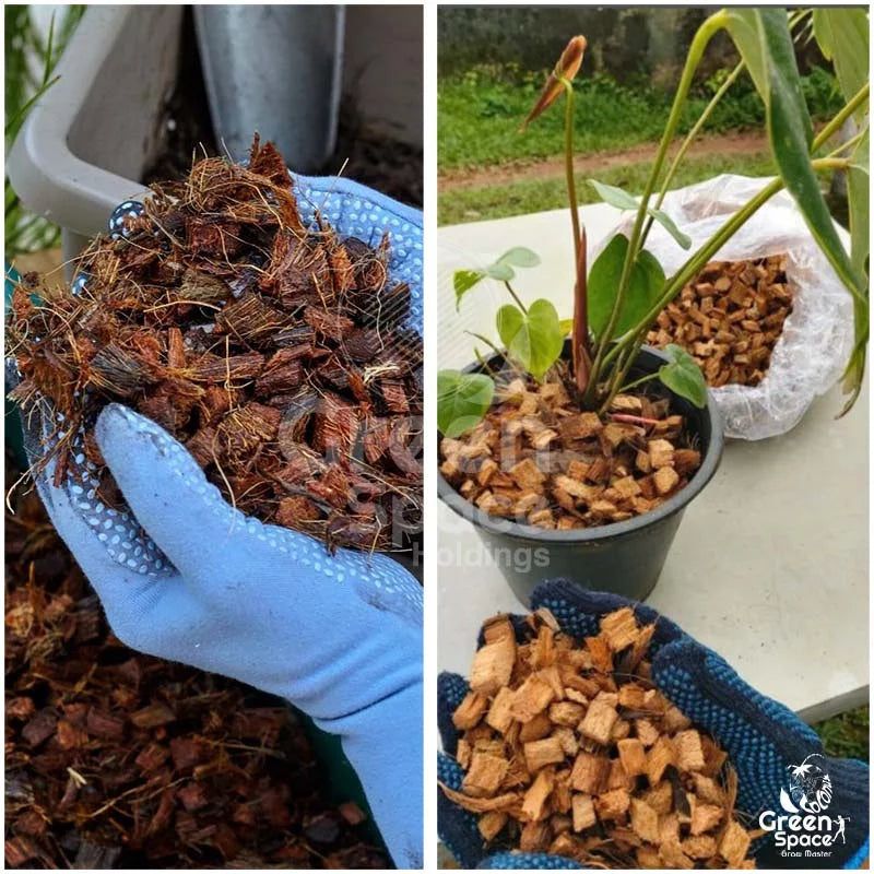 Coconut Husk Chips – Natural, Durable & Perfect for Gardening and Multi-Purpose Use ( Ceylon Original 100% ) 1kg