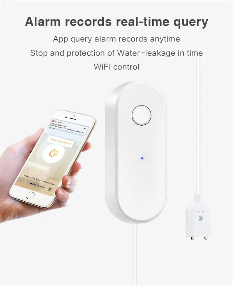 AquaGuard Pro WiFi Leak Detection Sensor – Smart Flood & Overflow Protection with Mobile App Alerts
