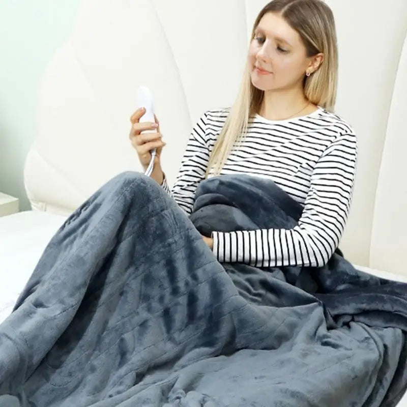 Wearable Heated Blanket Hoodie – Full Body Warmth