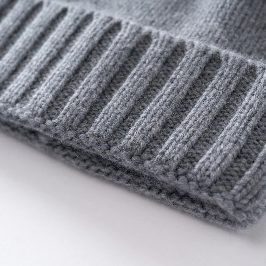 MERRILAMB Unisex Knitted Hats Outdoor Pure Cashmere Cap Winter Beanie Hat Thickened Cashmere Soft Warm Men Women Casual Caps