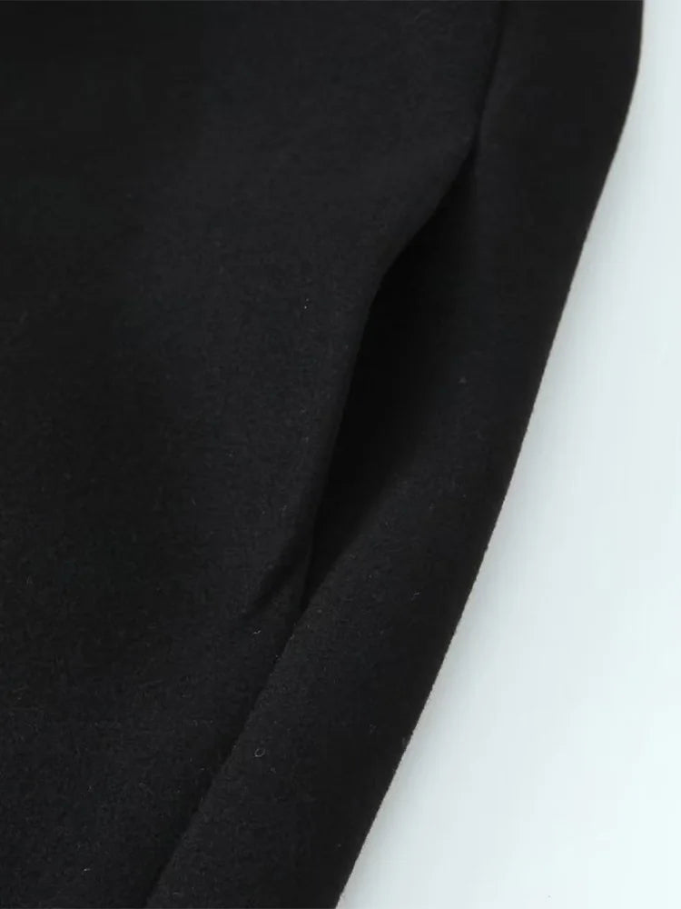 ✨ Willshela Women’s Vintage Long Trench Coat – Solid Open-Stitch V-Neck Full-Sleeve Chic Outerwear