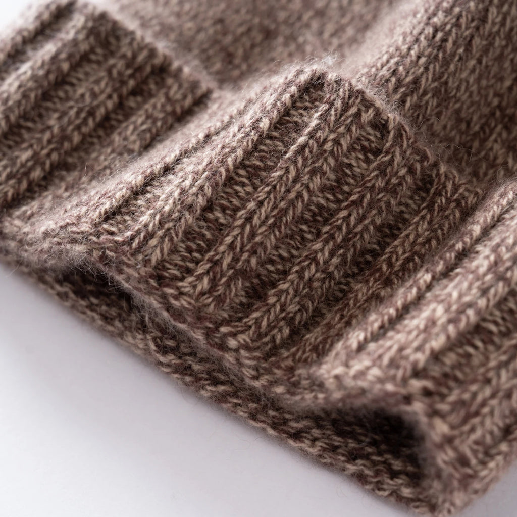 MERRILAMB Unisex Knitted Hats Outdoor Pure Cashmere Cap Winter Beanie Hat Thickened Cashmere Soft Warm Men Women Casual Caps