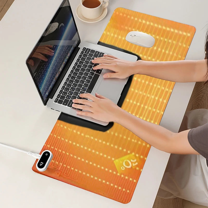 Heated Desk Pad Mouse Pad – Touch-Control Hand Warmer for Winter
