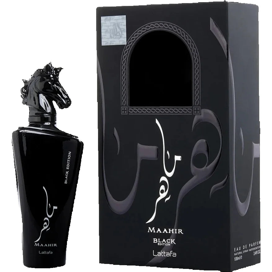 Lattafa Maahir Black Edition – Bold & Mysterious Unisex Eau De Parfum (100ml)