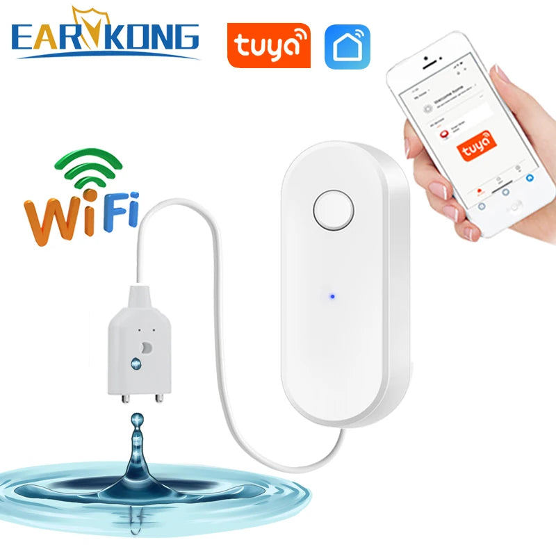 AquaGuard Pro WiFi Leak Detection Sensor – Smart Flood & Overflow Protection with Mobile App Alerts