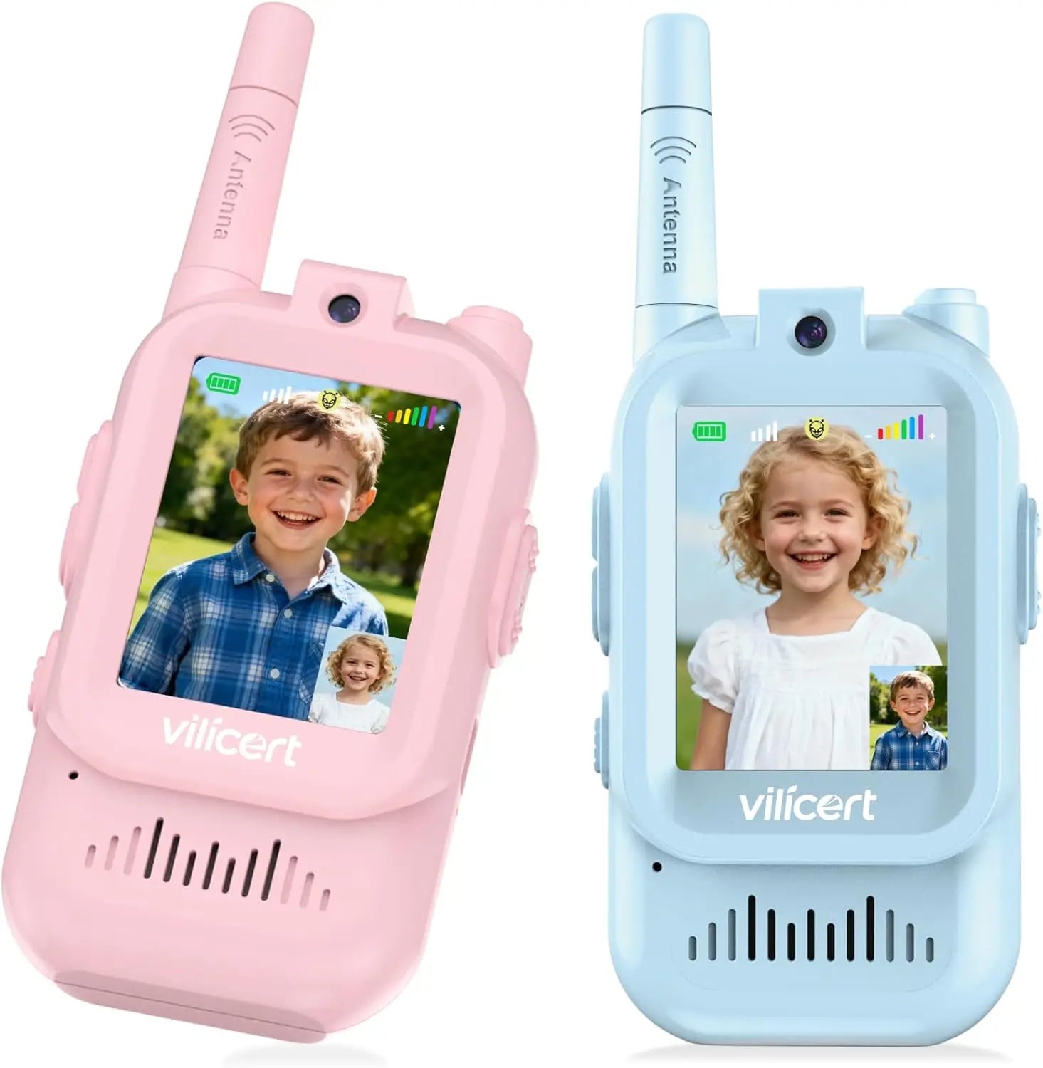 Video Walkie Talkies for Kids – 2-Way Radios with Screen (2-Pack)