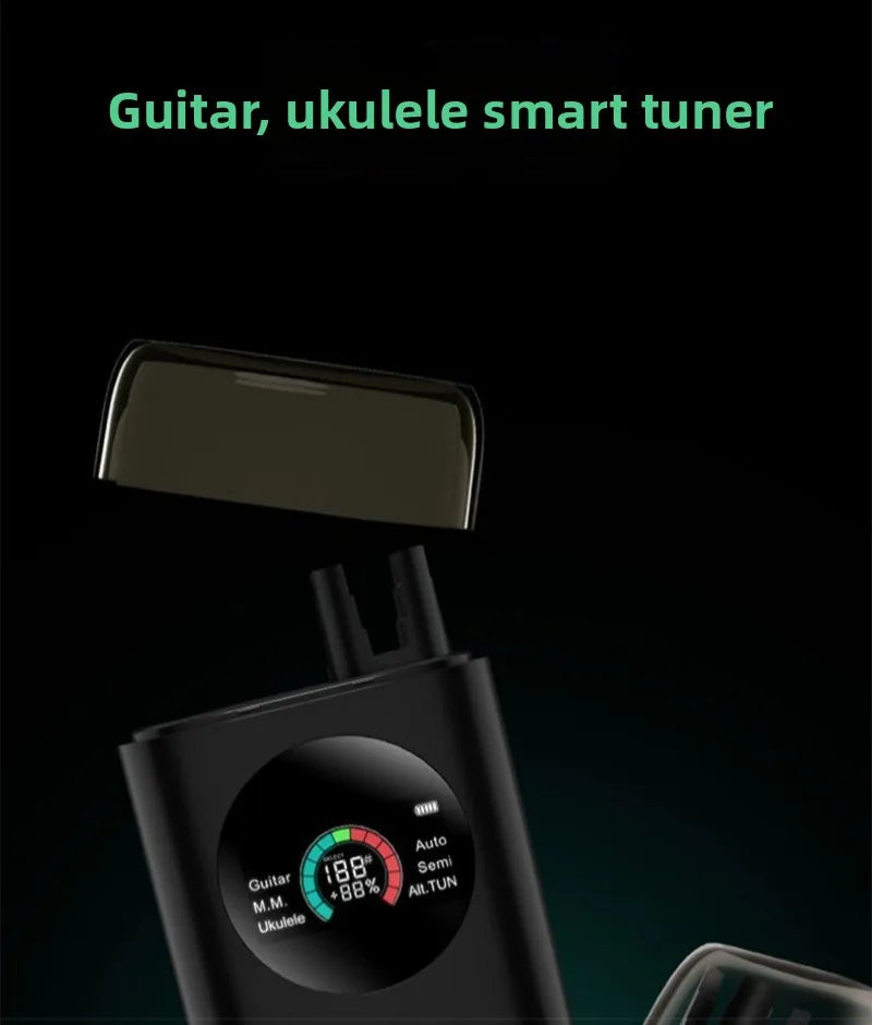 Intelligent Automatic Guitar & Ukulele Tuning Winder – Rechargeable Multi-Function String Winder & Tuner