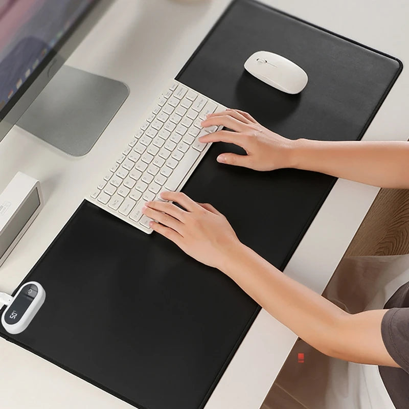 Heated Desk Pad Mouse Pad – Touch-Control Hand Warmer for Winter