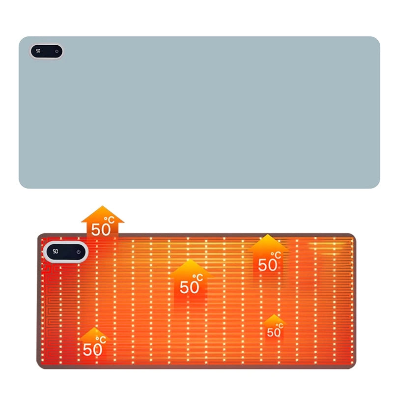 Heated Desk Pad Mouse Pad – Touch-Control Hand Warmer for Winter