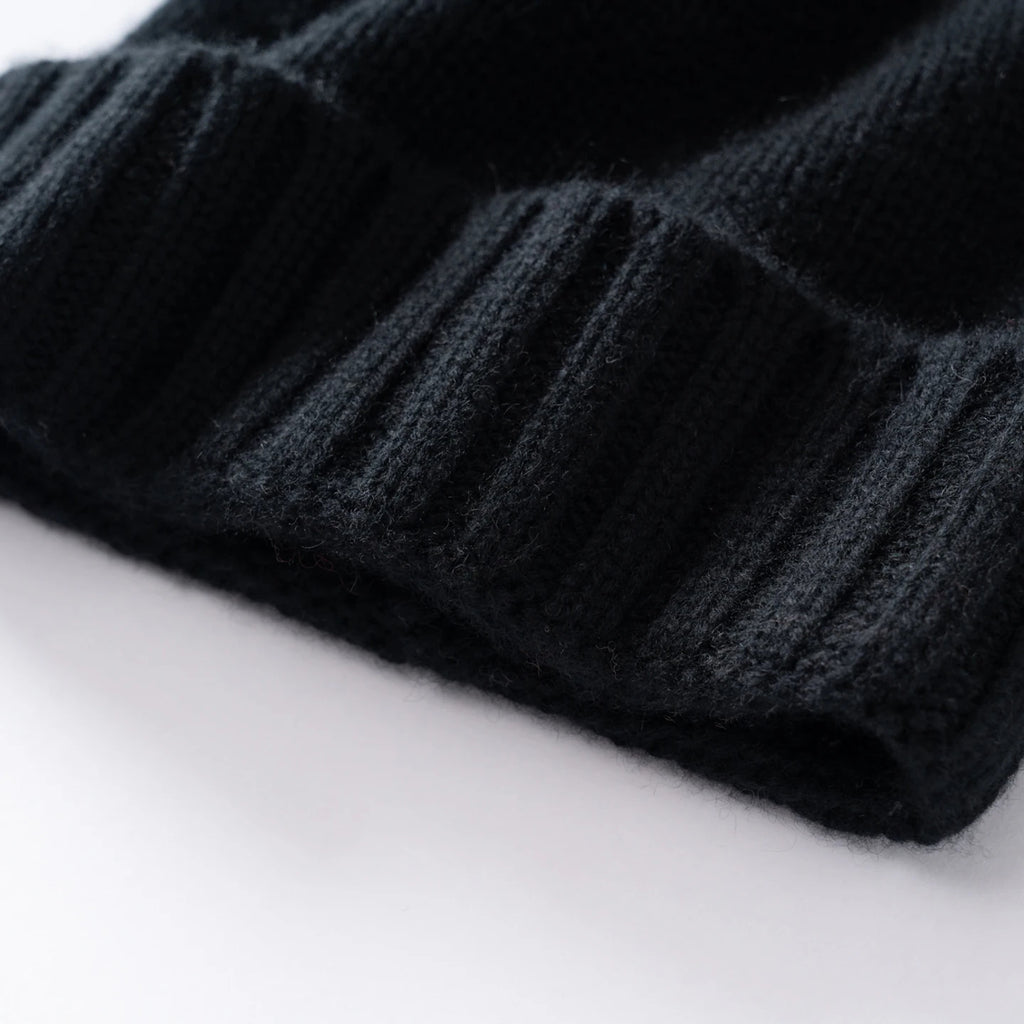 MERRILAMB Unisex Knitted Hats Outdoor Pure Cashmere Cap Winter Beanie Hat Thickened Cashmere Soft Warm Men Women Casual Caps