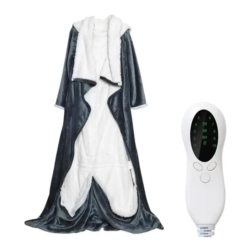 Wearable Heated Blanket Hoodie – Full Body Warmth