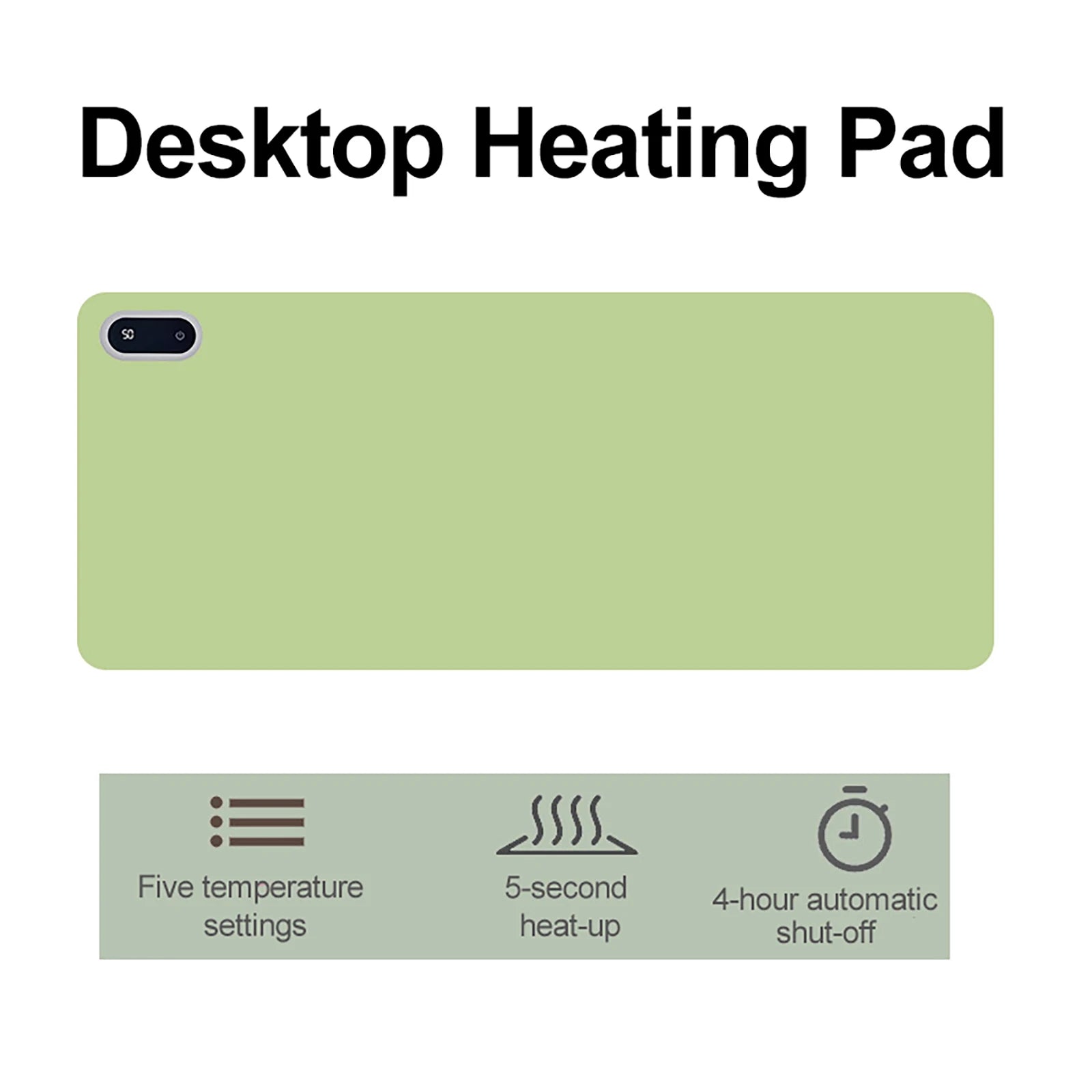 Heated Desk Pad Mouse Pad – Touch-Control Hand Warmer for Winter
