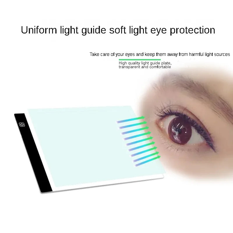 LED Drawing Light Pad – 3-Level Dimmable Tracing & Art Board for Kids