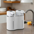 Dual-Outlet Touchless Automatic Soap Dispenser – Infrared Sensor Foam & Gel Hand Wash System, Wall-Mounted Design