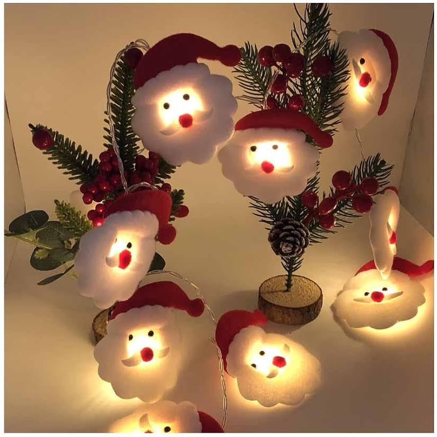 Snowman Christmas LED Garland String Light Merry Christmas Decorations For Home