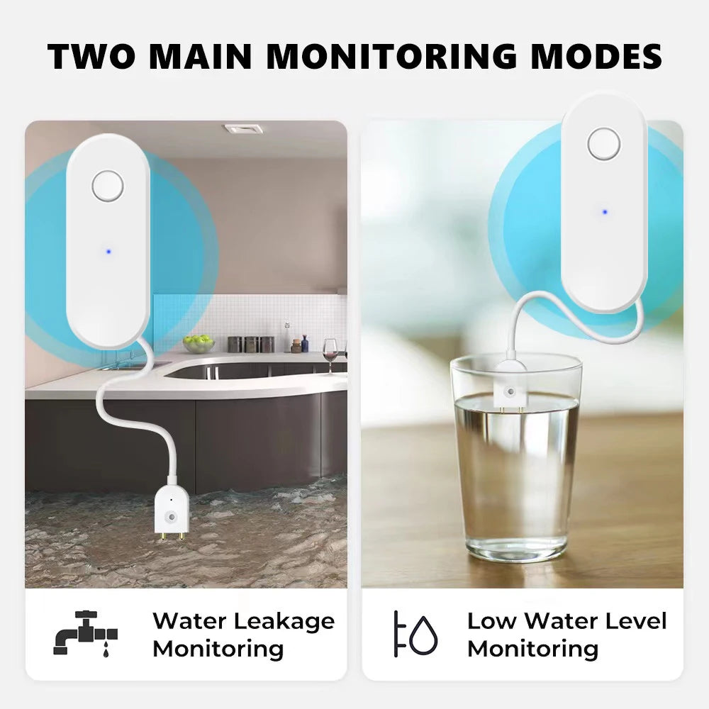AquaGuard Pro WiFi Leak Detection Sensor – Smart Flood & Overflow Protection with Mobile App Alerts