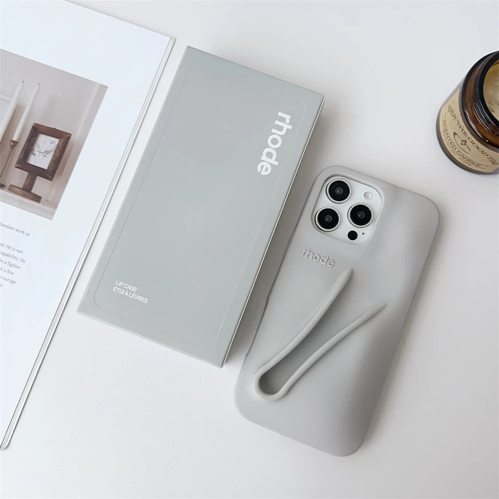 iPhone Lipstick Makeup Phone Case – Soft Silicone Lip Gloss Cover