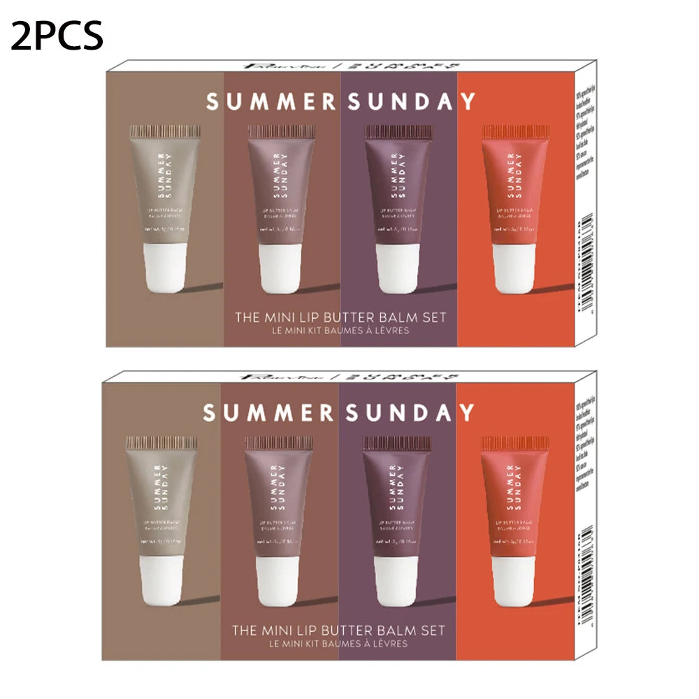 GlowMuse Velvet Shine Lip Collection – 4-Piece Hydrating Gloss Set for Everyday Beauty