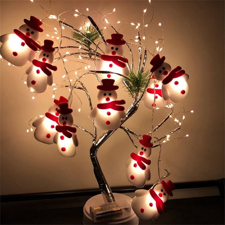 Snowman Christmas LED Garland String Light Merry Christmas Decorations For Home