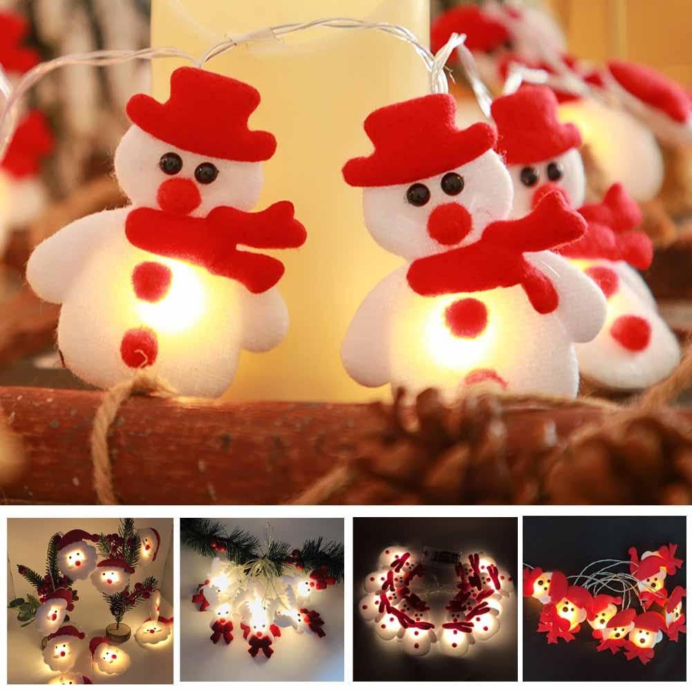 Snowman Christmas LED Garland String Light Merry Christmas Decorations For Home