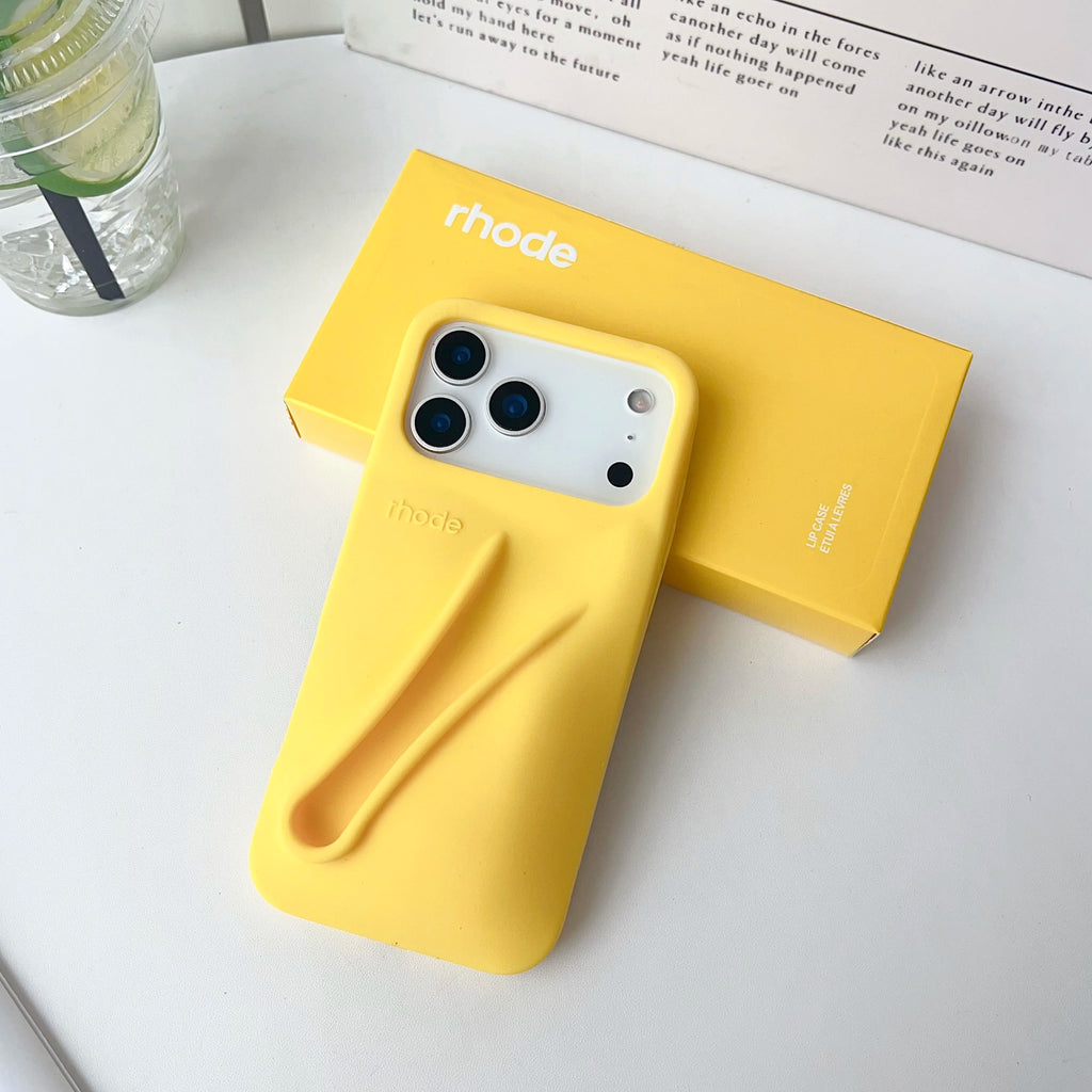 iPhone Lipstick Makeup Phone Case – Soft Silicone Lip Gloss Cover