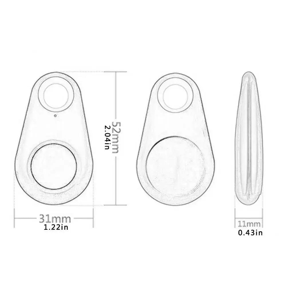 Bluetooth Smart Tracker – Mini Anti-Lost Locator for Keys, Pets & Kids ( 5 Pieces )