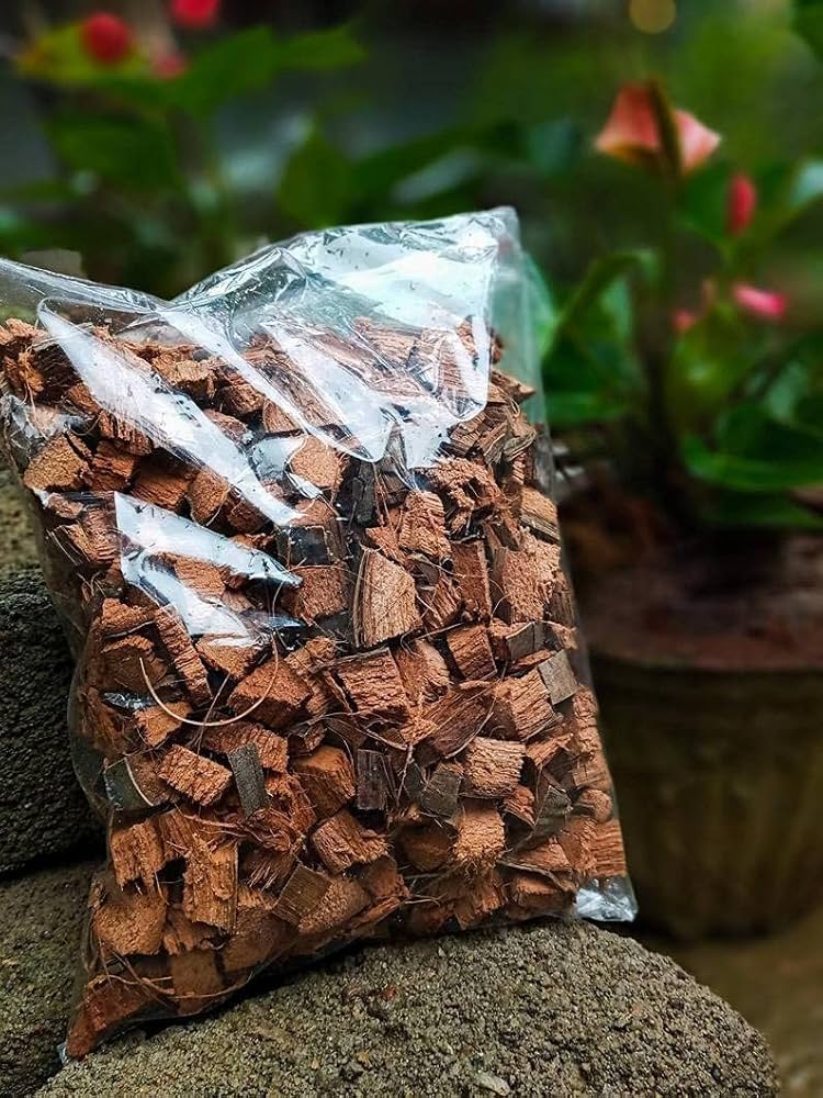 Coconut Husk Chips – Natural, Durable & Perfect for Gardening and Multi-Purpose Use ( Ceylon Original 100% ) 1kg