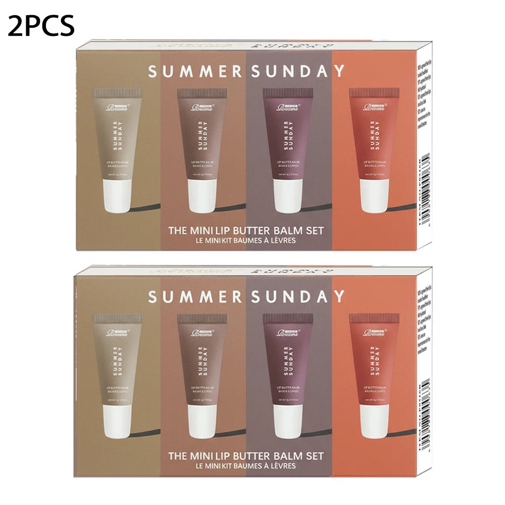 GlowMuse Velvet Shine Lip Collection – 4-Piece Hydrating Gloss Set for Everyday Beauty