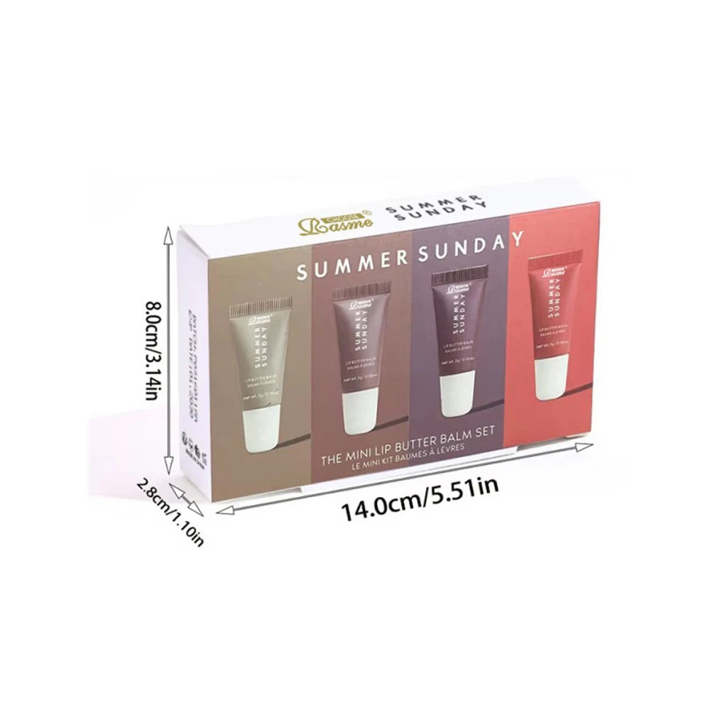 GlowMuse Velvet Shine Lip Collection – 4-Piece Hydrating Gloss Set for Everyday Beauty