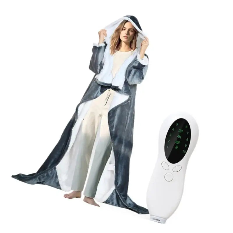 Wearable Heated Blanket Hoodie – Full Body Warmth