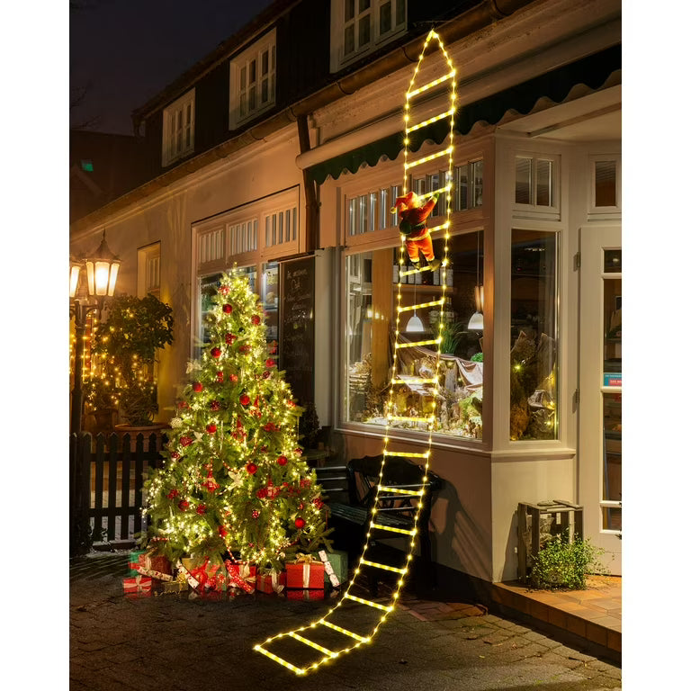3M Santa Claus Climbing Ladder Outdoor Christmas Decoration Home Garden Cristmas Tree Ornement New Year Gift Xmas Tree Decor