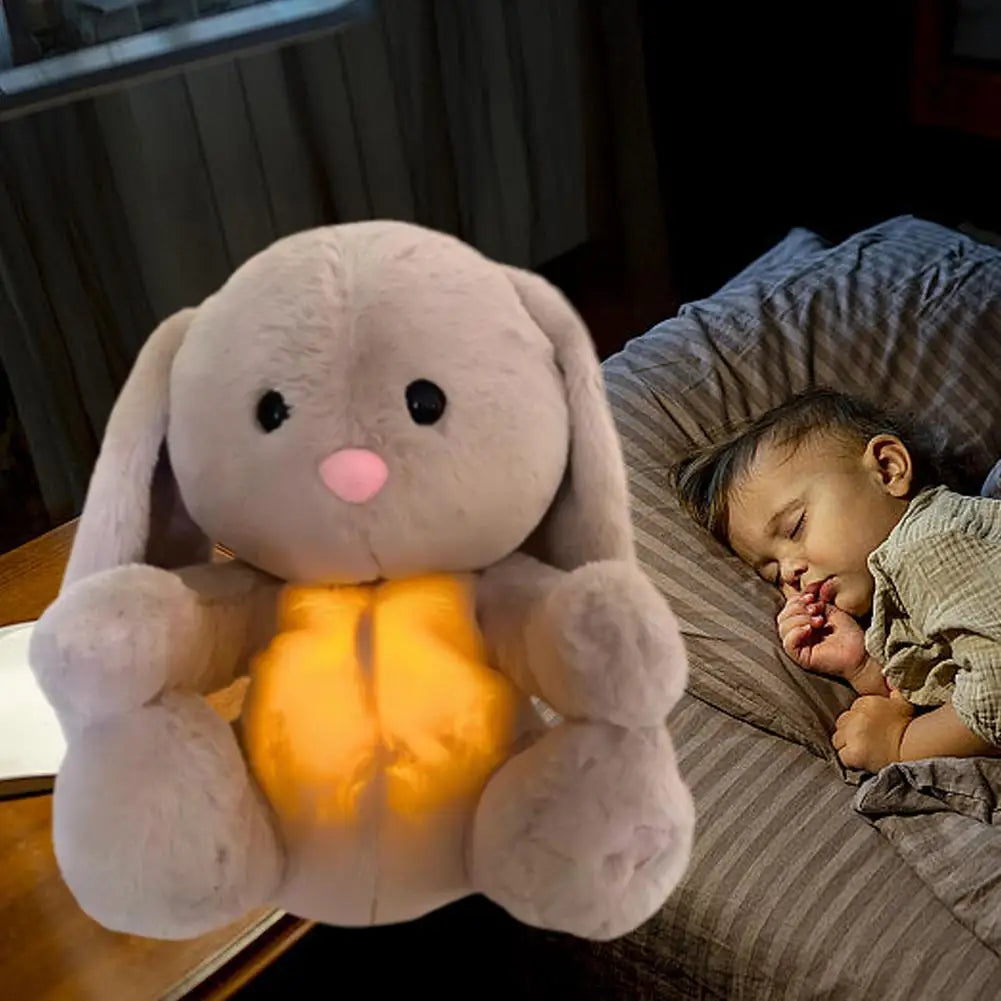 Baby Breath Baby Bear & Otter Soothing Plush Toy | Sleep Companion with Music & Soft Lights for Babies & Kids
