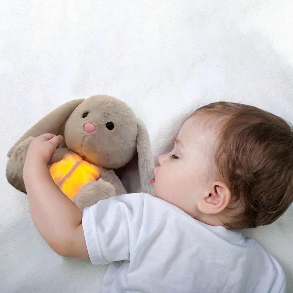Baby Breath Baby Bear & Otter Soothing Plush Toy | Sleep Companion with Music & Soft Lights for Babies & Kids