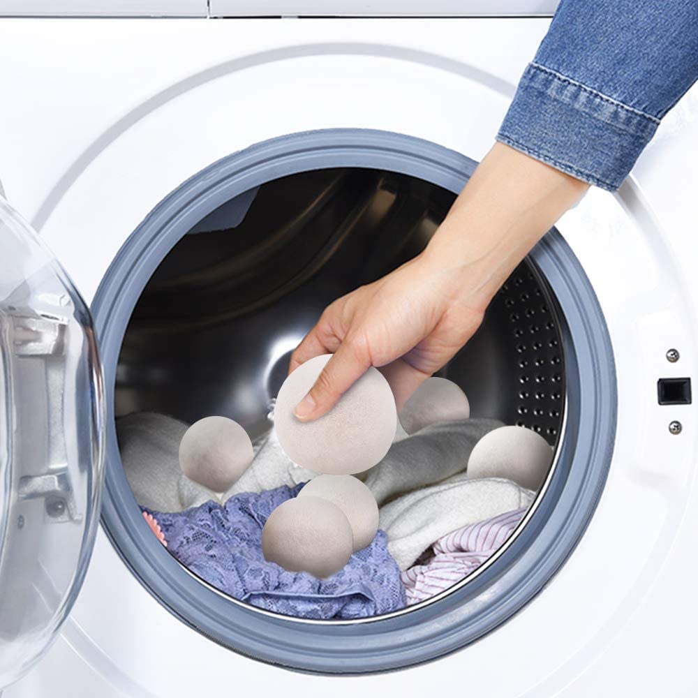 🧺 Reusable Wool Dryer Balls – Natural Laundry Softener for Tumble Dryers & Washing Machines