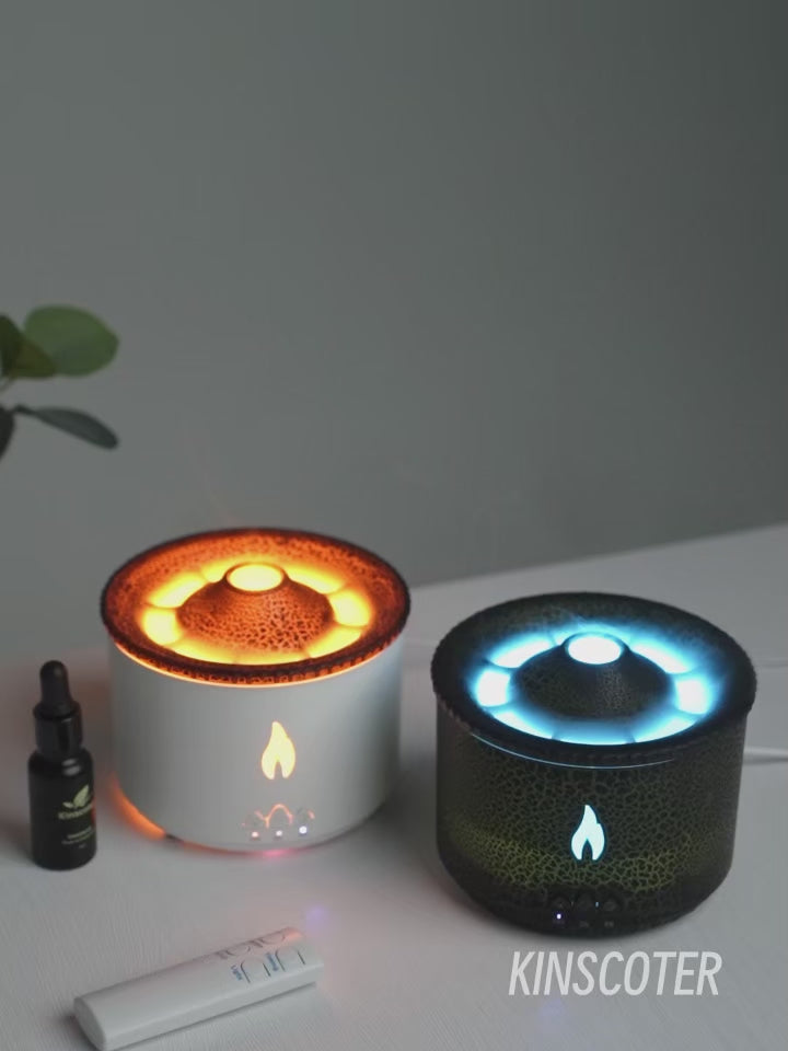 Jellyfish Smoke Ring Aroma Diffuser Creative Volcanic Air Humidifier Essential Oil Aromatherapy for Home Office